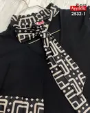 تونیک مجلسی زنانه مدل یقه کراواتی سایز بزرگ کد 2532