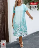 تونیک زنانه گل حاشیه دار بیگ سایز کد 7110