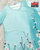 تونیک زنانه گل حاشیه دار بیگ سایز کد 7110