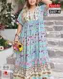 پیراهن ساحلی زنانه سایز بزرگ کد 2657