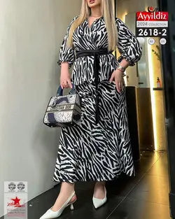 بلوز دامن مجلسی زنانه سایز بزرگ کد 2618