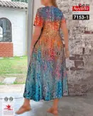 پیراهن ساحلی زنانه سایز بزرگ کد 7153