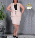 ست جلیقه دامن مجلسی زنانه سایزبزرگ کد 11296