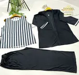 ست مجلسی سه تکه زنانه سایزبزرگ کد 11908