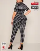 ست بلوز شلوار زنانه سایز بزرگ کد 2429
