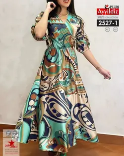 پیراهن مجلسی زنانه خاص بیگ سایز کد 2527