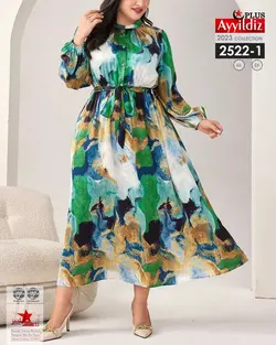 پیراهن مجلسی زنانه بیگ سایز کد 2522