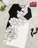 پیراهن خاص آستین سه ربع بیگ سایز کد 7117