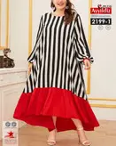 پیراهن راحت و ازاد زنانه سایز بزرگ کد 2199