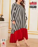 پیراهن راحت و ازاد زنانه سایز بزرگ کد 2199