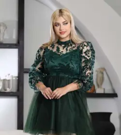 لباس مجلسی و عروسکی کوتاه مدل عسل 1