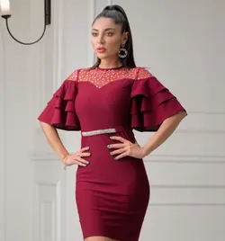 لباس مجلسی و شب کوتاه مدل مینا