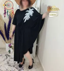 پیراهن مجلسی زنانه سایز بزرگ مدل 11821