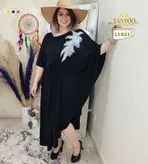 پیراهن مجلسی زنانه سایز بزرگ مدل 11821