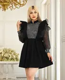 لباس مجلسی و عروسکی کوتاه مدل ملیسا