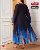 پیراهن خاص حاشیه دار بیگ سایز کد 2447