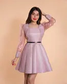لباس مجلسی و عروسکی کوتاه مدل آستین شیشه ای