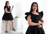 لباس مجلسی و عروسکی کوتاه مدل ساره