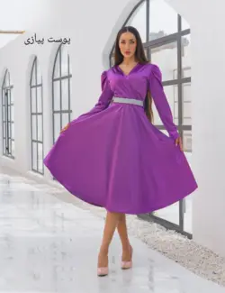 لباس مجلسی و شب میدی مدل الماس تک