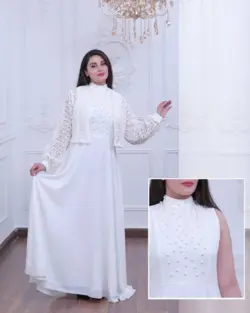 لباس عقد و نامزدی دو تکه (کت و سارافن) مدل سونیا