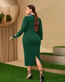 پیراهن مجلسی زنانه سایز بزرگ مدل 2038