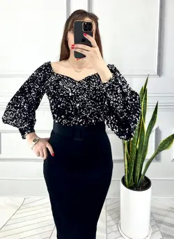 لباس مجلسی و شب کوتاه مدل سوین 1