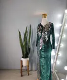 لباس مجلسی و شب ماکسی مدل الماس 2