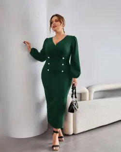 تونیک مجلسی زنانه سایز بزرگ مدل 2058