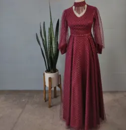 لباس مجلسی و شب ماکسی مدل همتا لوزی