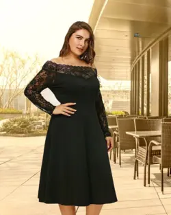 تونیک مجلسی زنانه سایز بزرگ مدل 4119