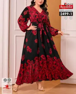 پیراهن مجلسی زنانه سایز بزرگ کد /02499