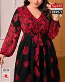 پیراهن مجلسی زنانه سایز بزرگ کد /02499