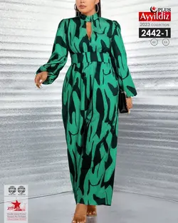 سرهمی مجلسی زنانه سایز بزرگ کد 2442