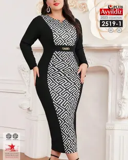 پیراهن مجلسی زنانه بیگ سایز کد 2519