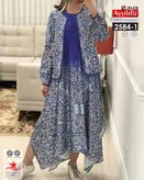 پیراهن و کت مجلسی سایز بزرگ کد 2584-1