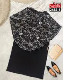 پیراهن مجلسی شنل دار سایز بزرگ کد 2452