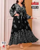 پیراهن مجلسی زنانه سایزز یزرگ کد 2499