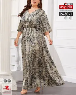 پیراهن مجلسی شیک و زیبا زنانه سایز بزرگ کد 2630