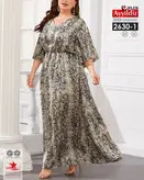 پیراهن مجلسی شیک و زیبا زنانه سایز بزرگ کد 2630