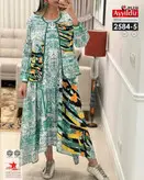 پیراهن و کت مجلسی سایز بزرگ کد 2584