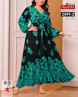پیراهن مجلسی زنانه ترند سایز بزرگ کد 2499/2