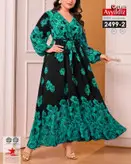پیراهن مجلسی زنانه ترند سایز بزرگ کد 2499/2