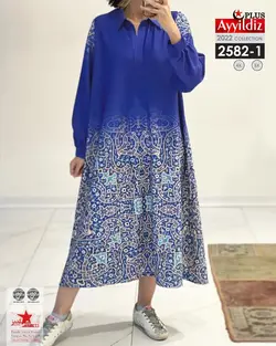 پیراهن مجلسی زنانه سایز بزرگ کد 2582