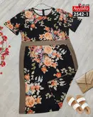 تونیک مجلسی آستین کوتاه زنانه سایز بزرگ کد 2642