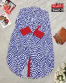 پیراهن مانتو مجلسی سایز بزرگ کد 2662/1