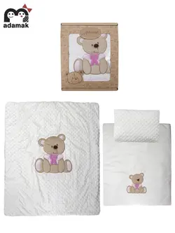 سرویس خواب نوزادی آدمک طرح خرس و پاپیون