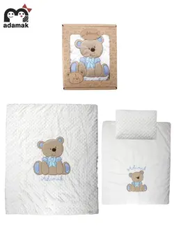 سرویس خواب نوزادی آدمک طرح خرس و پاپیون