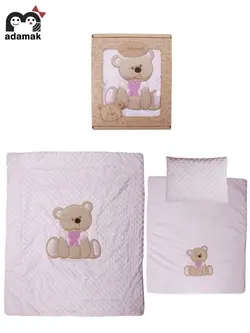 سرویس خواب نوزادی آدمک طرح خرس و پاپیون