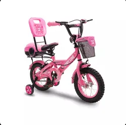 دوچرخه سایز 12 پورت لاین مدل چیچک رنگ صورتی