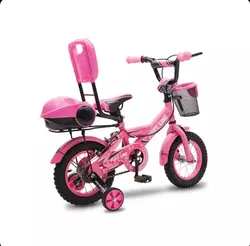 دوچرخه سایز 12 پورت لاین مدل چیچک رنگ صورتی